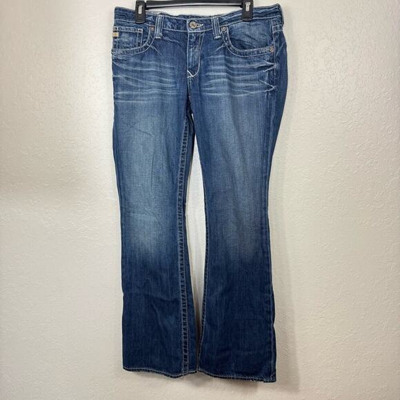 Big Star Women's Boot Cut Jeans size 30 pocket design western relaxed fit jeans - Picture 1 of 10
